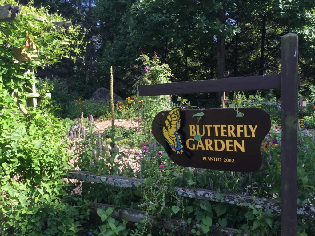 butterfly garden sign