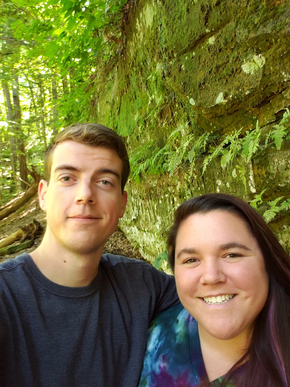 Nicole & Austin out for a trail trek near Grand Ledge