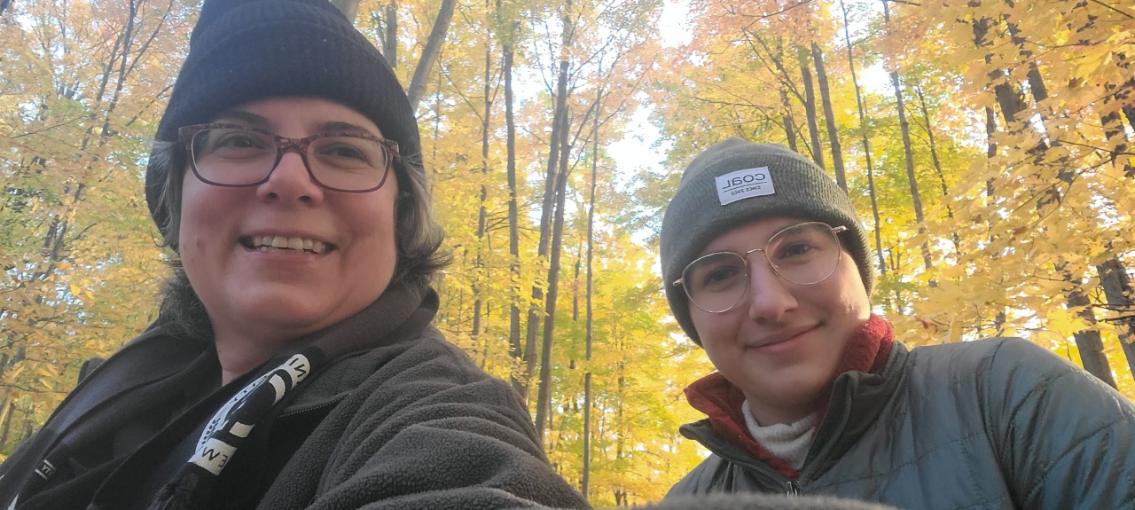 Gina & Madi trekking at Seven Ponds