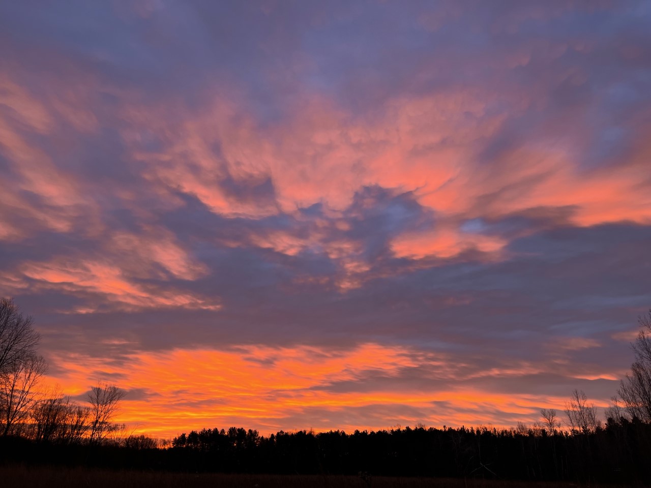 ANOTHER spectacular sunrise over Earl's Prairie