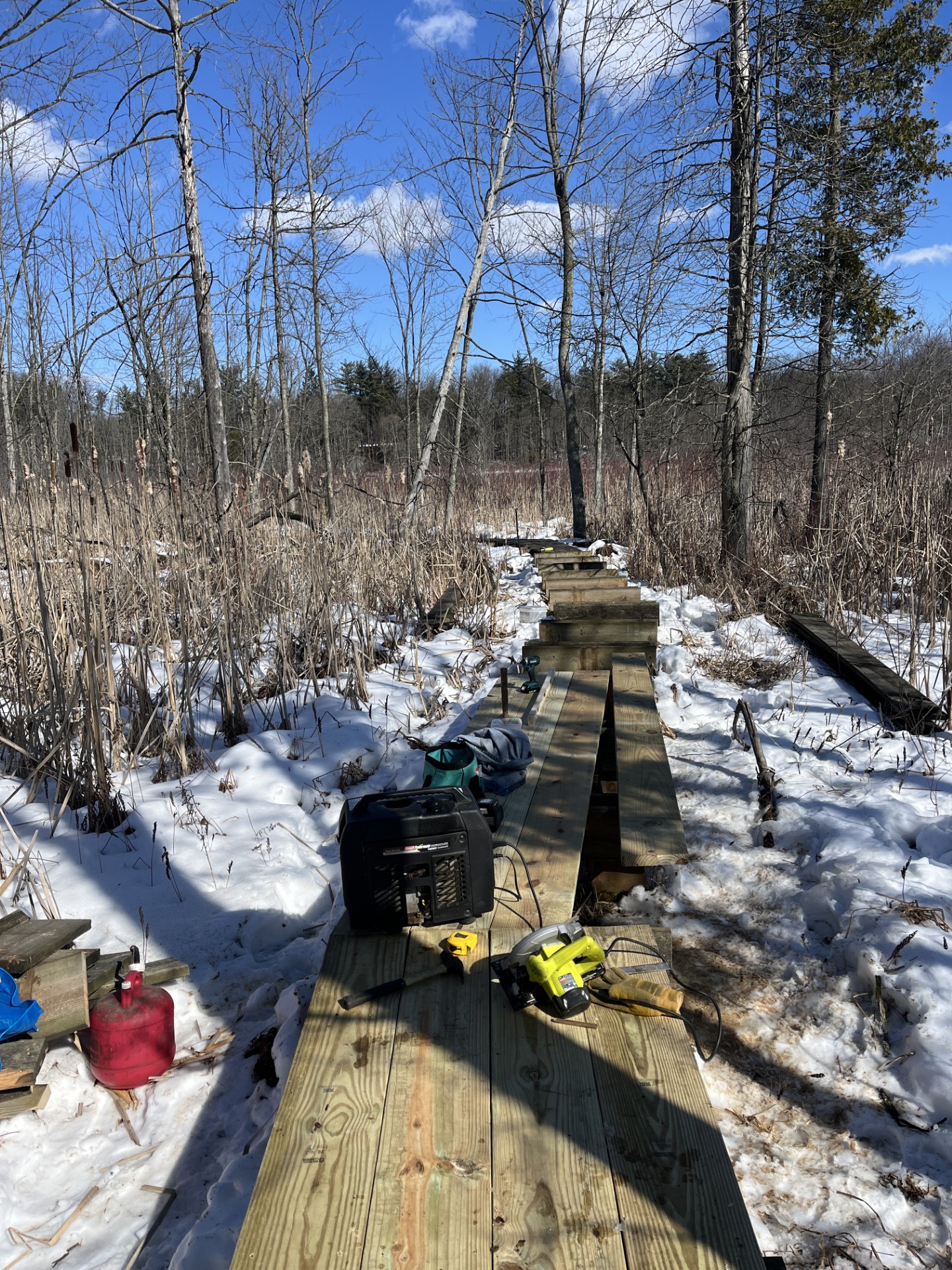 Miller Pond boardwalk rebuild 2