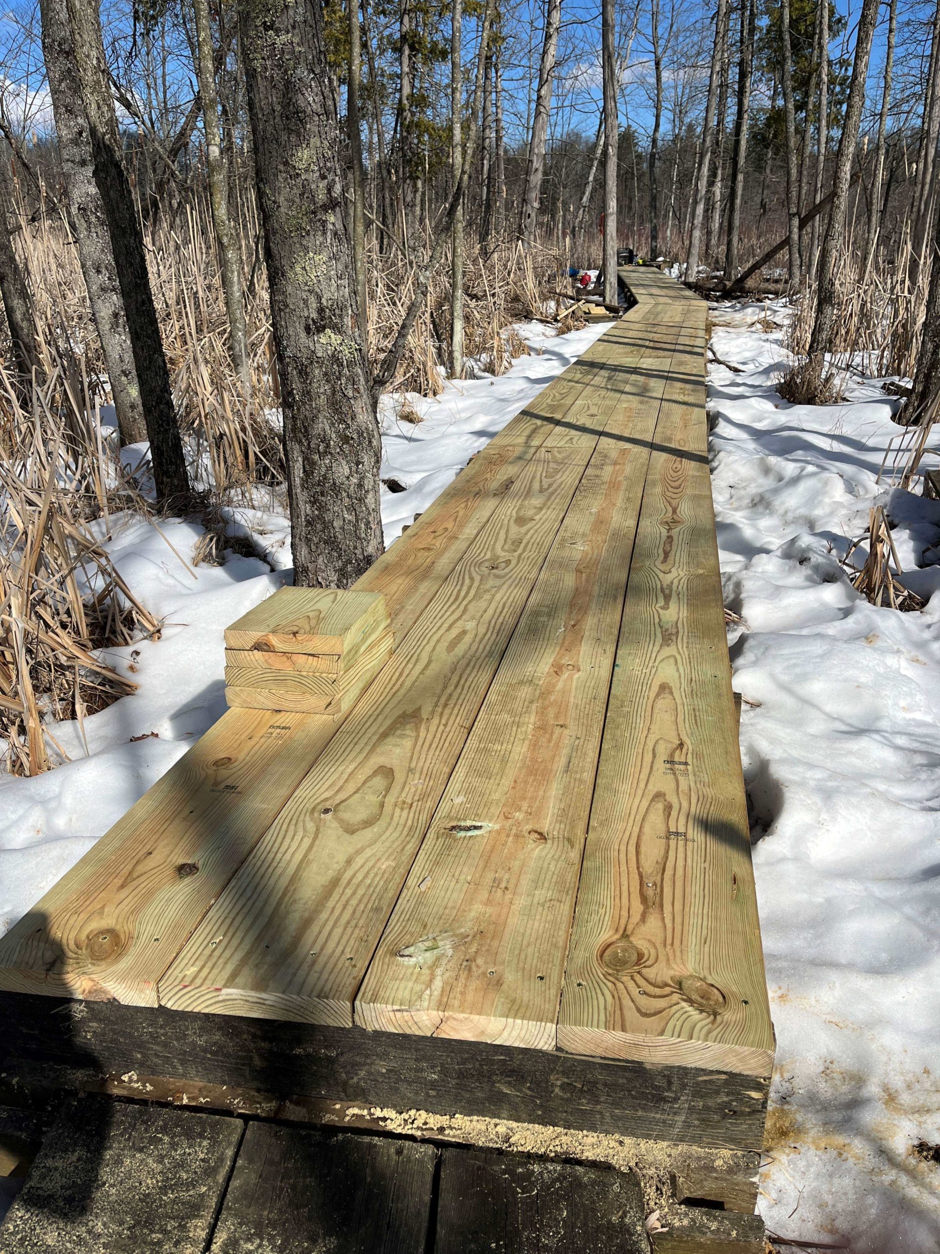 Miller Pond boardwalk rebuild 5