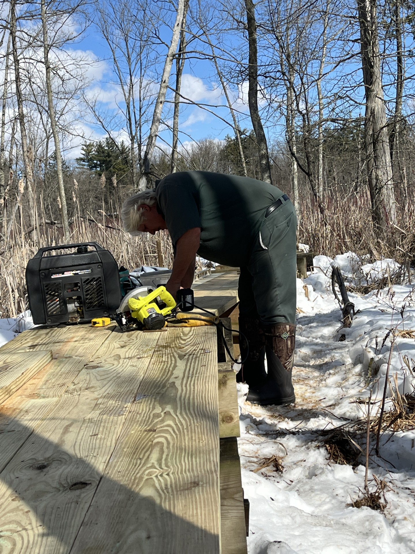 Miller Pond boardwalk rebuild 6