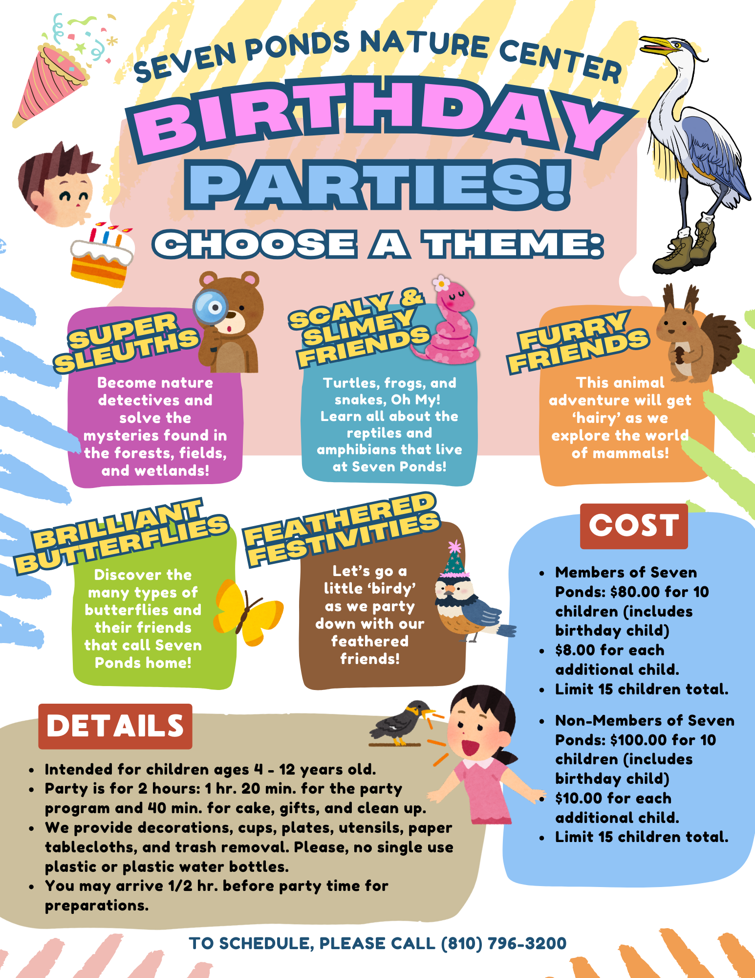 Seven Ponds Birthday Party Flier Seven Ponds Birthday Party Flier